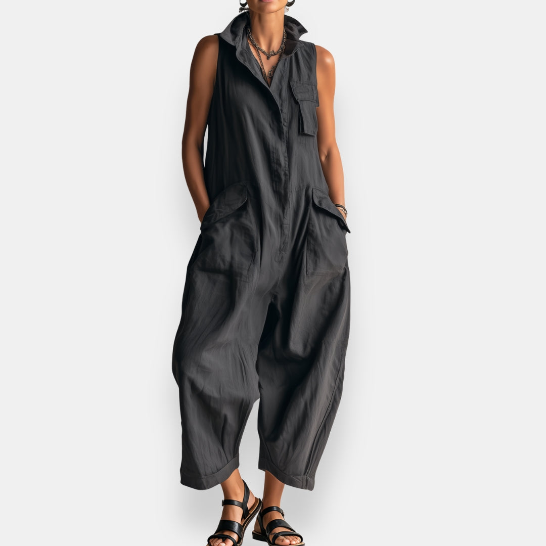 Combinaison Garvalde sans manches, coloris noir