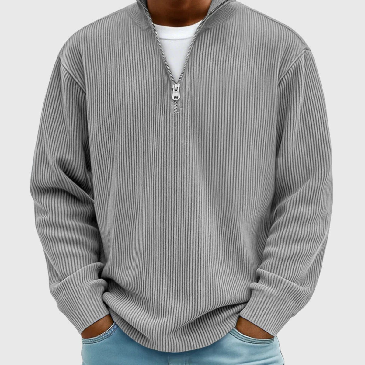 Aron | Tidløs Half-Zip Genser