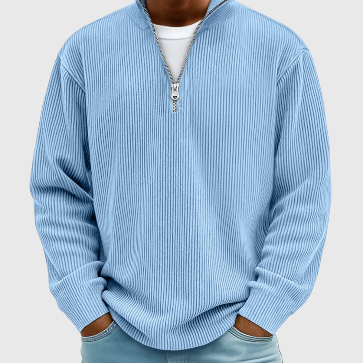 Aron | Tidløs Half-Zip Genser