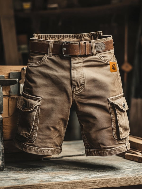 Ralph | Retro cargo-shorts med flere lommer