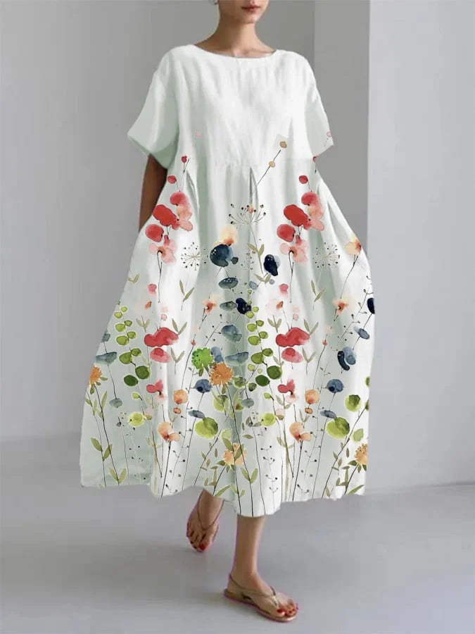 Flereti | Robe d'été fleurie