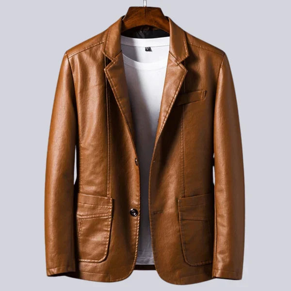 Arvid™ | Heren leren jas