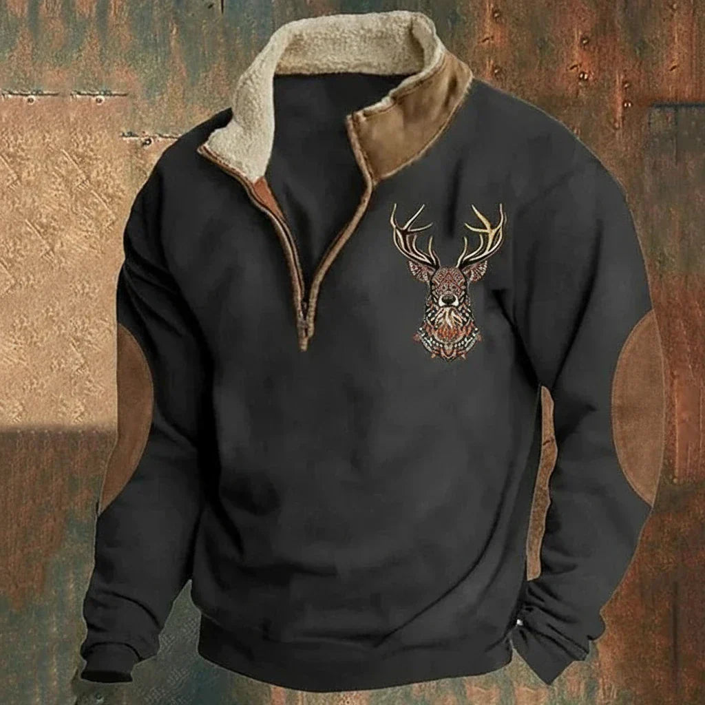 Sander | Myk og Vindtett Zip-Up Vintergenser